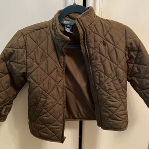 Polo Ralph Lauren 4T Barn Coat Dark Olive Preppy